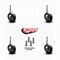 Service Caster 2.25 Inch Bright Chrome Soft Tread Ball Caster - Grip Neck Stem - SCC, 4PK SCC-GN01S214-DCR-BC-4 - alternate 4